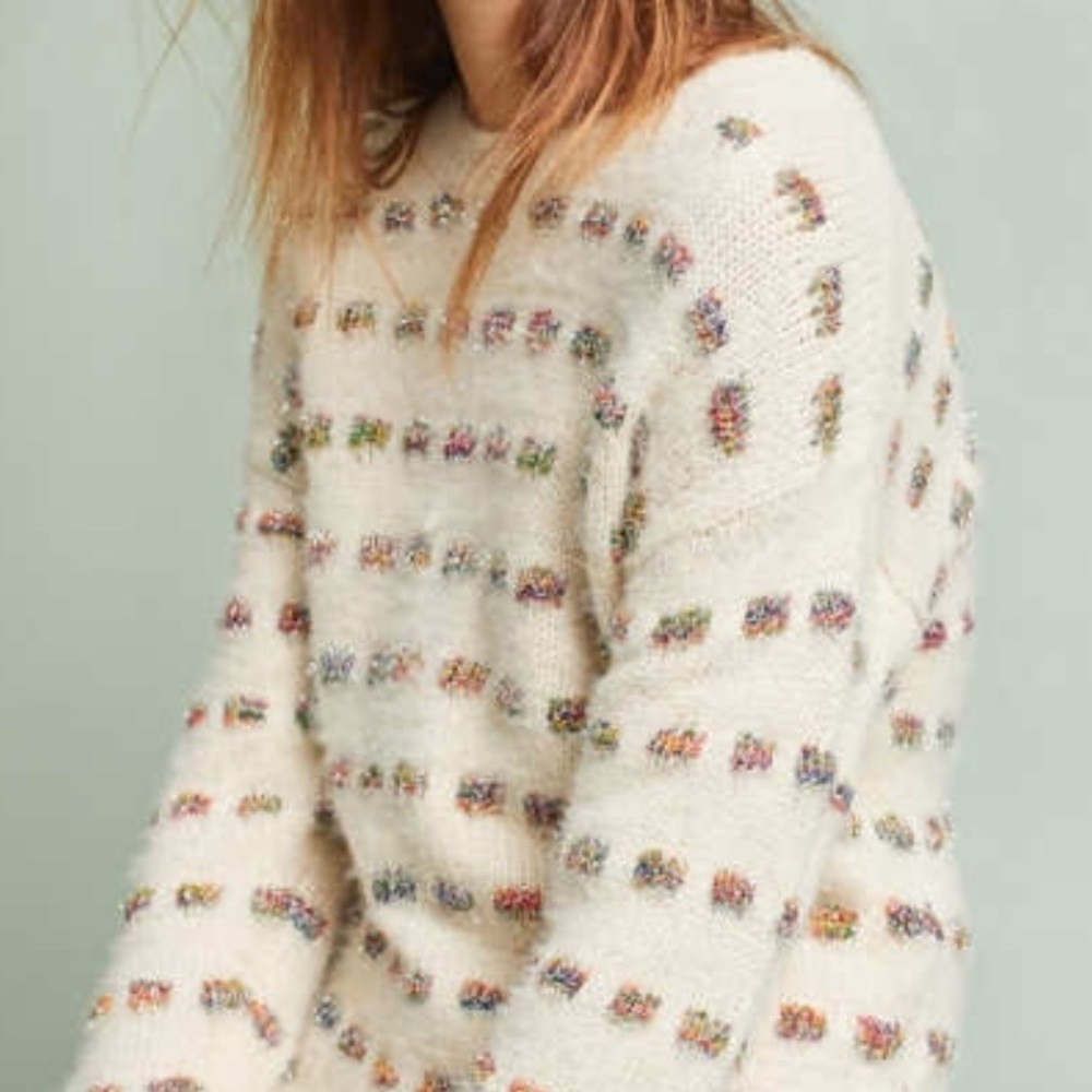 Anthropologie moth multicolored sweater xsp
